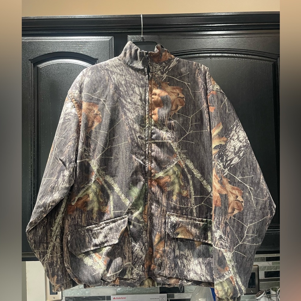 Wells Creek Outfitters Jacket Mens M Camo Realtree Hardwoods Hunting Outdoor